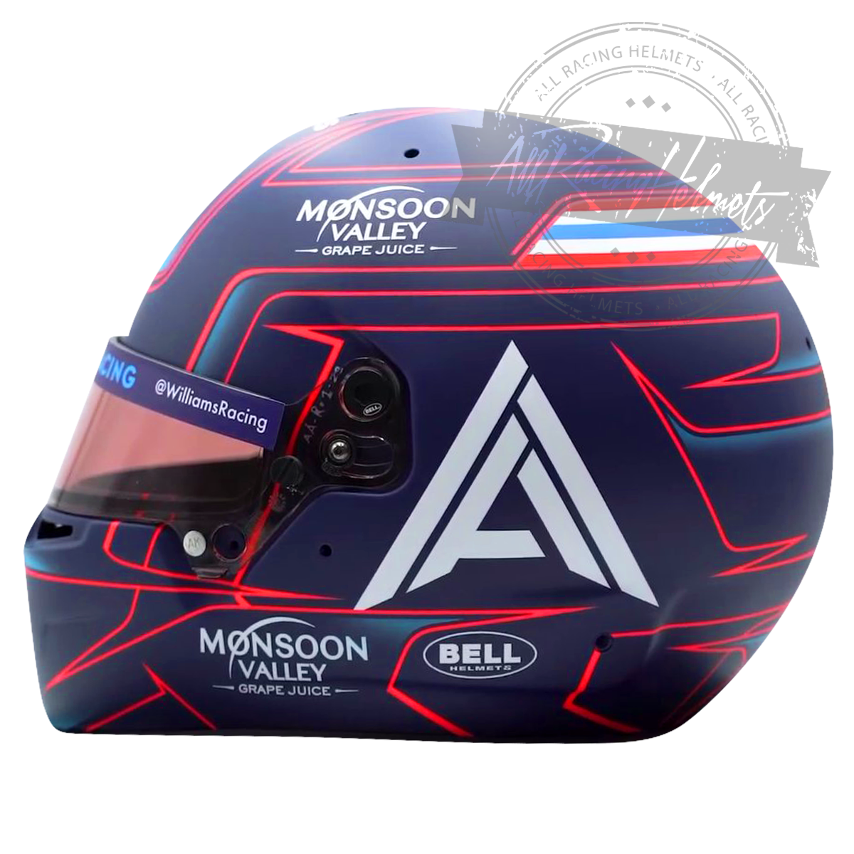 Casque F1 réplique Alex Albon 2023 échelle 1:1