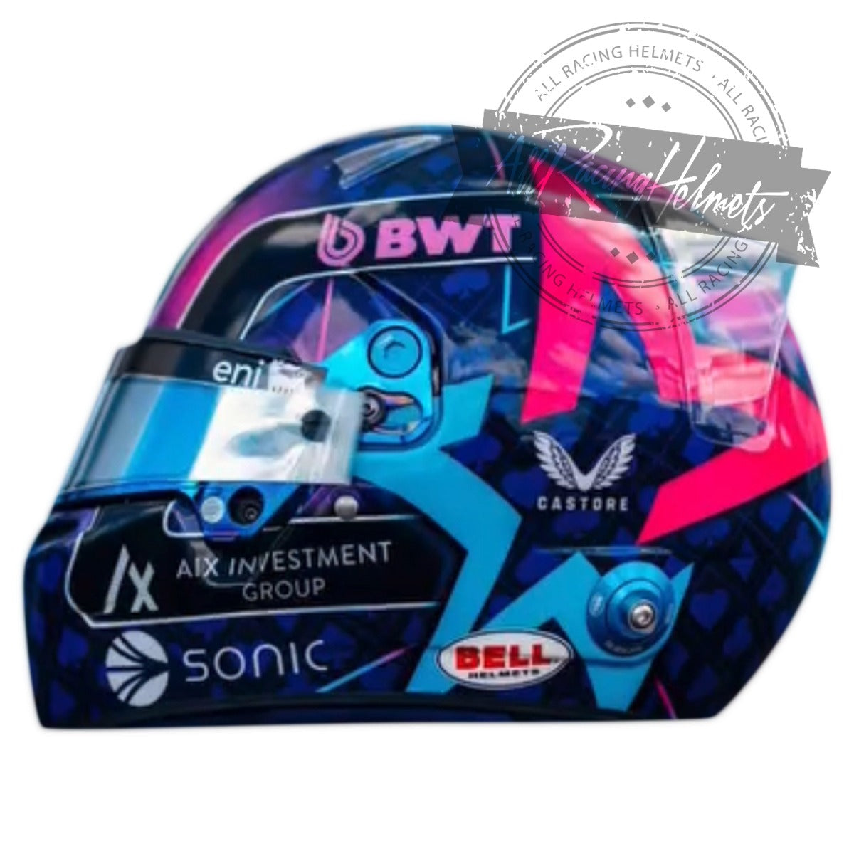 Pierre Gasly 2025 Miami GP F1 Replica Helmet 1:1 Scale – All Racing Helmets