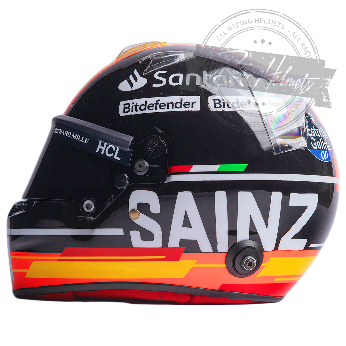 Carlos Sainz 2023 Monza GP F1 Replica Helmet | Full Scale 1:1