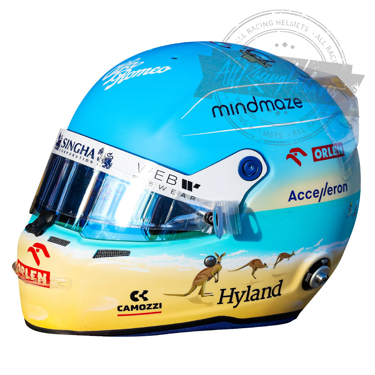 Valtteri Bottas 2022 Australian GP F1 Replica Helmet | Full Scale 1:1 | All Racing Helmets Valtteri Bottas 2022 Australian GP F1 Replica Helmet | Full Scale 1:1 | All Racing Helmets