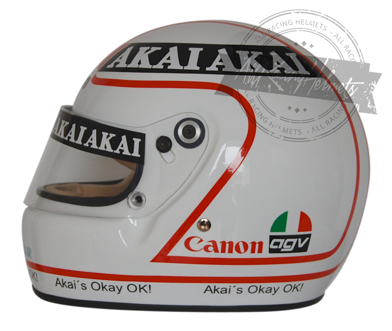 Alan Jones 1980 F1 Replica Helmet Scale 1:1 – All Racing Helmets