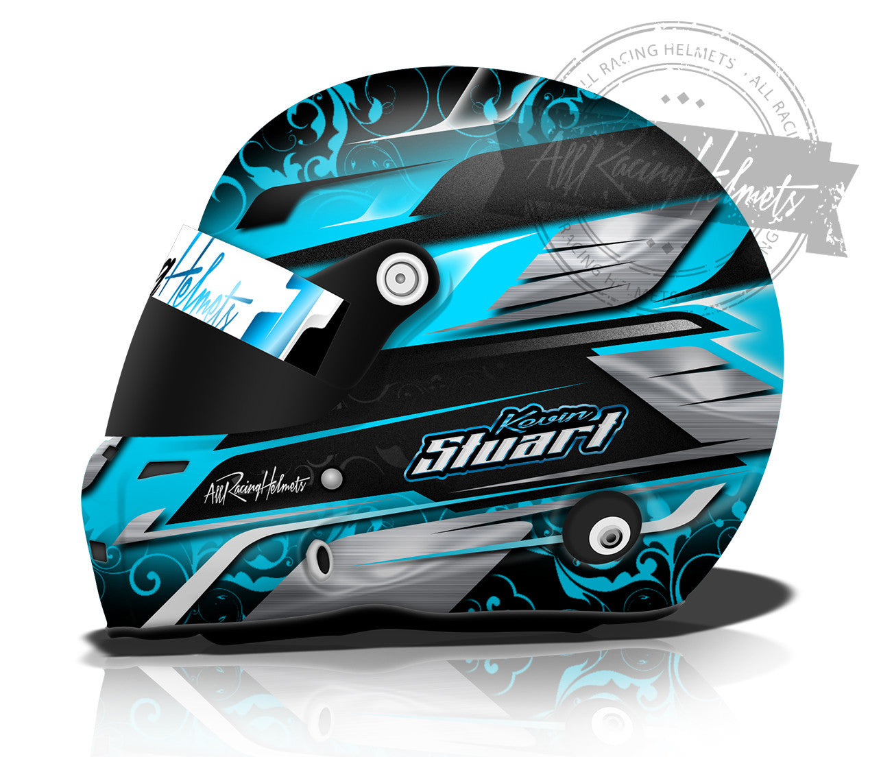 Diseño del casco de Kevin Stuart