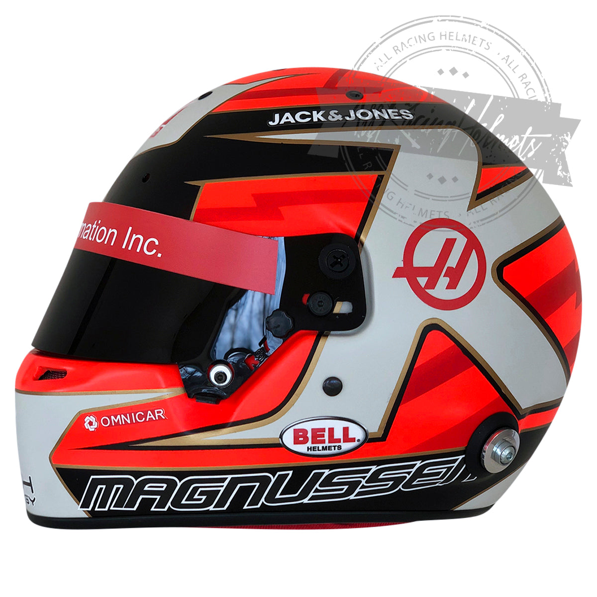 formula 1 motorcycle helmet Kevin Magnussen 2019 "White Edition" F1 Replica Helmet | Full Scale 1:1