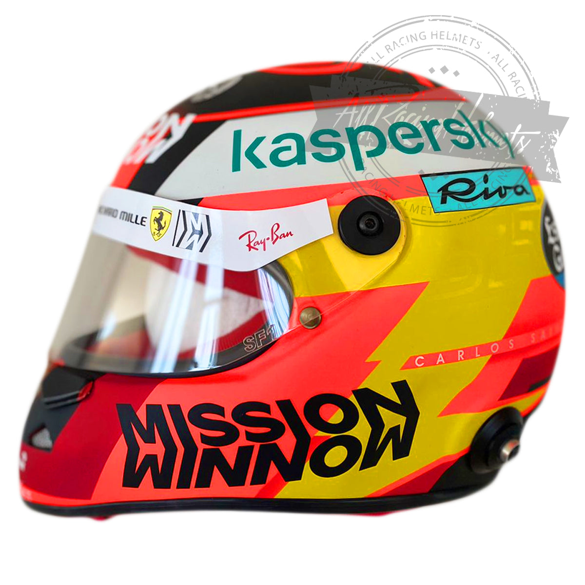 Carlos Sainz 2021 F1 Replica Helmet | Full Scale 1:1