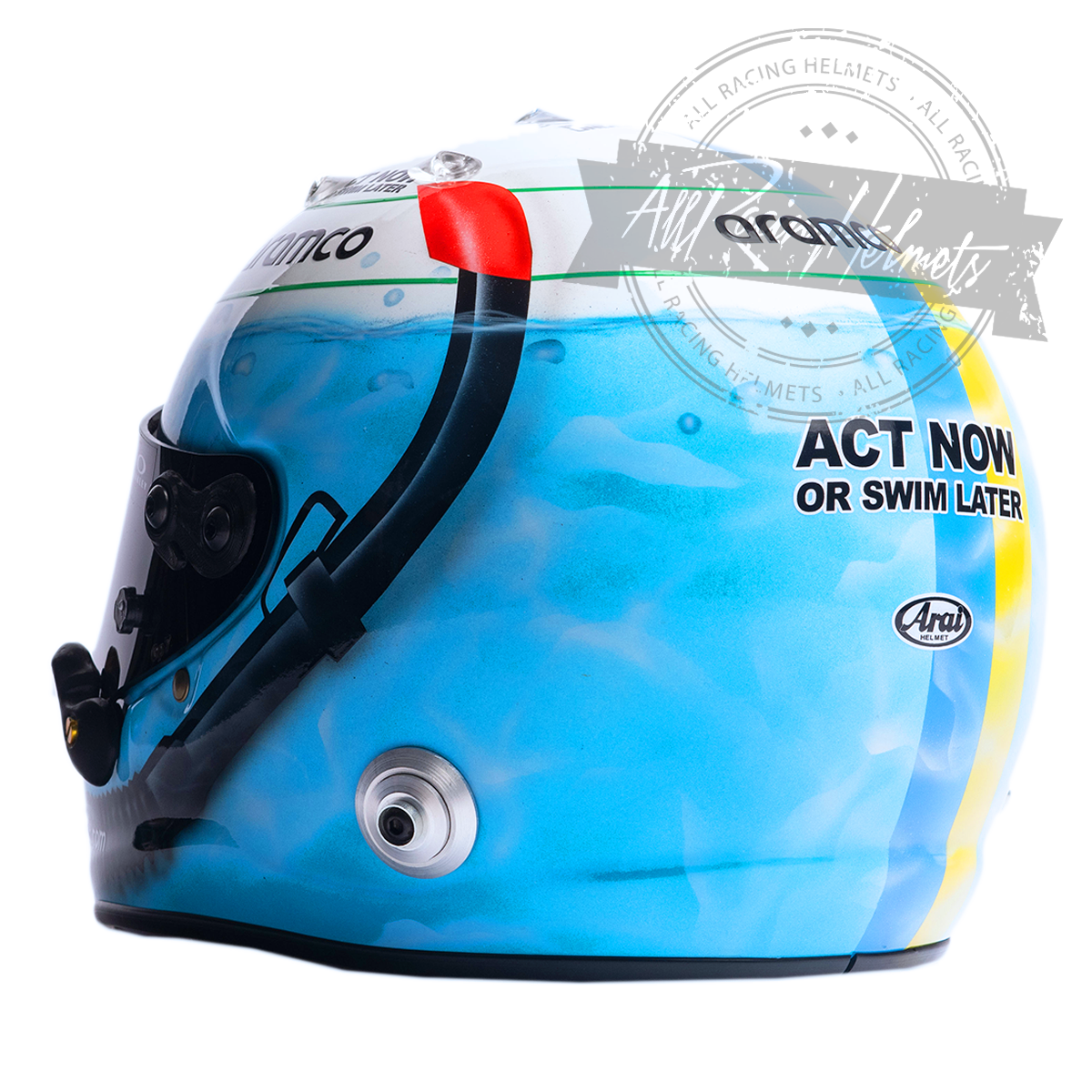 Casque Réplique F1 Sebastian Vettel 2022 Miami GP Échelle 1:1