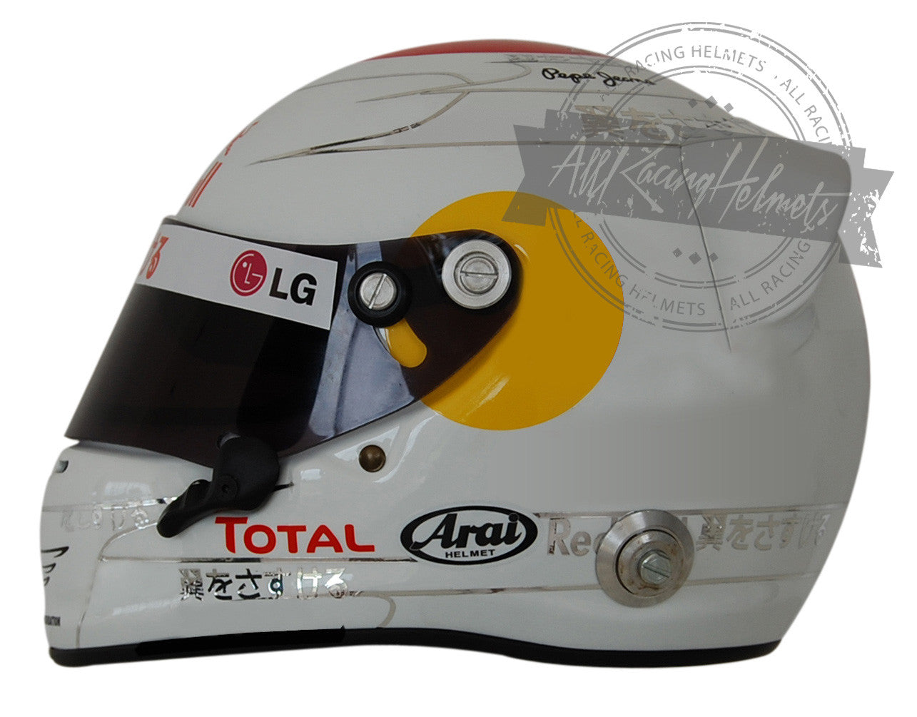 shoei helmet 2010 Sebastian Vettel 2010 Suzuka GP F1 Replica Helmet | Full Scale 1:1