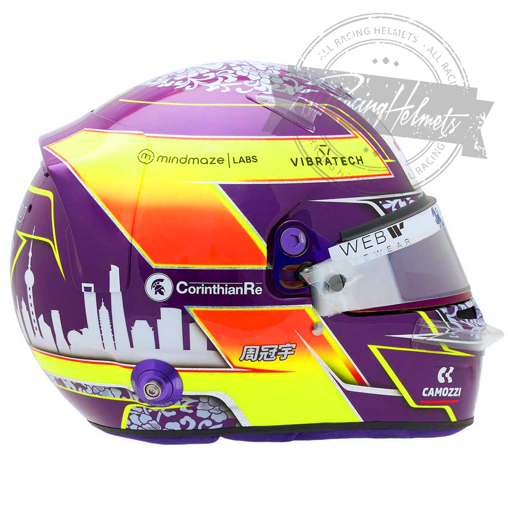 Zhou Guanyu 2023 F1 Replica Helmet Scale 1:1