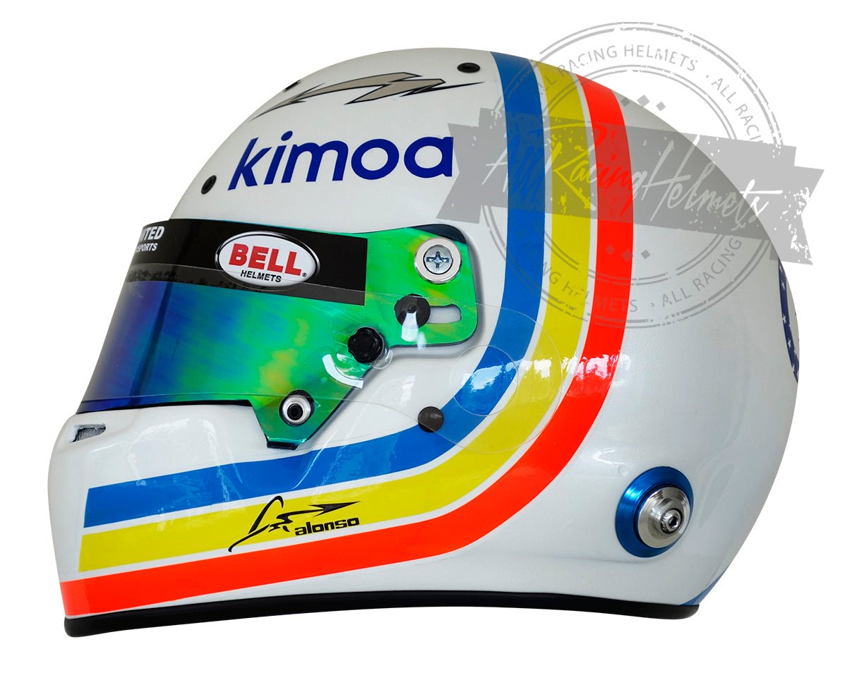 Fernando Alonso 2018 Nascar Daytona 24 hours Replica Helmet | Full Scale 1:1 Fernando Alonso 2018 Nascar Daytona 24 hours Replica Helmet | Full Scale 1:1
