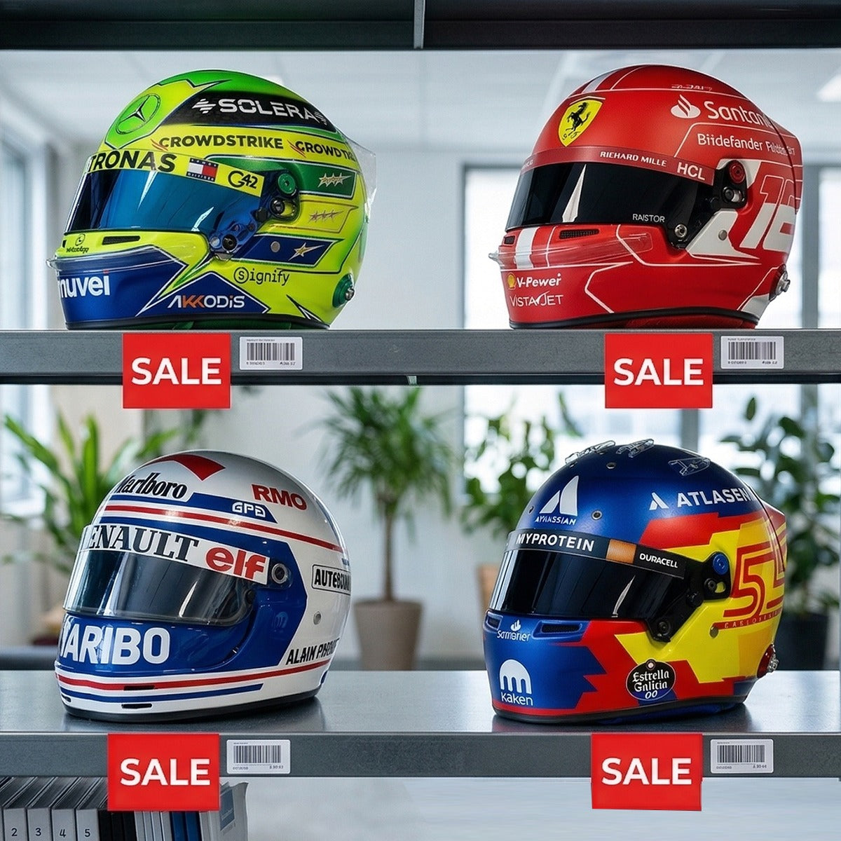 Scale Racing Helmets All Racing Helmets | F1 Full-Scale Replica Helmets | The Smart Buy