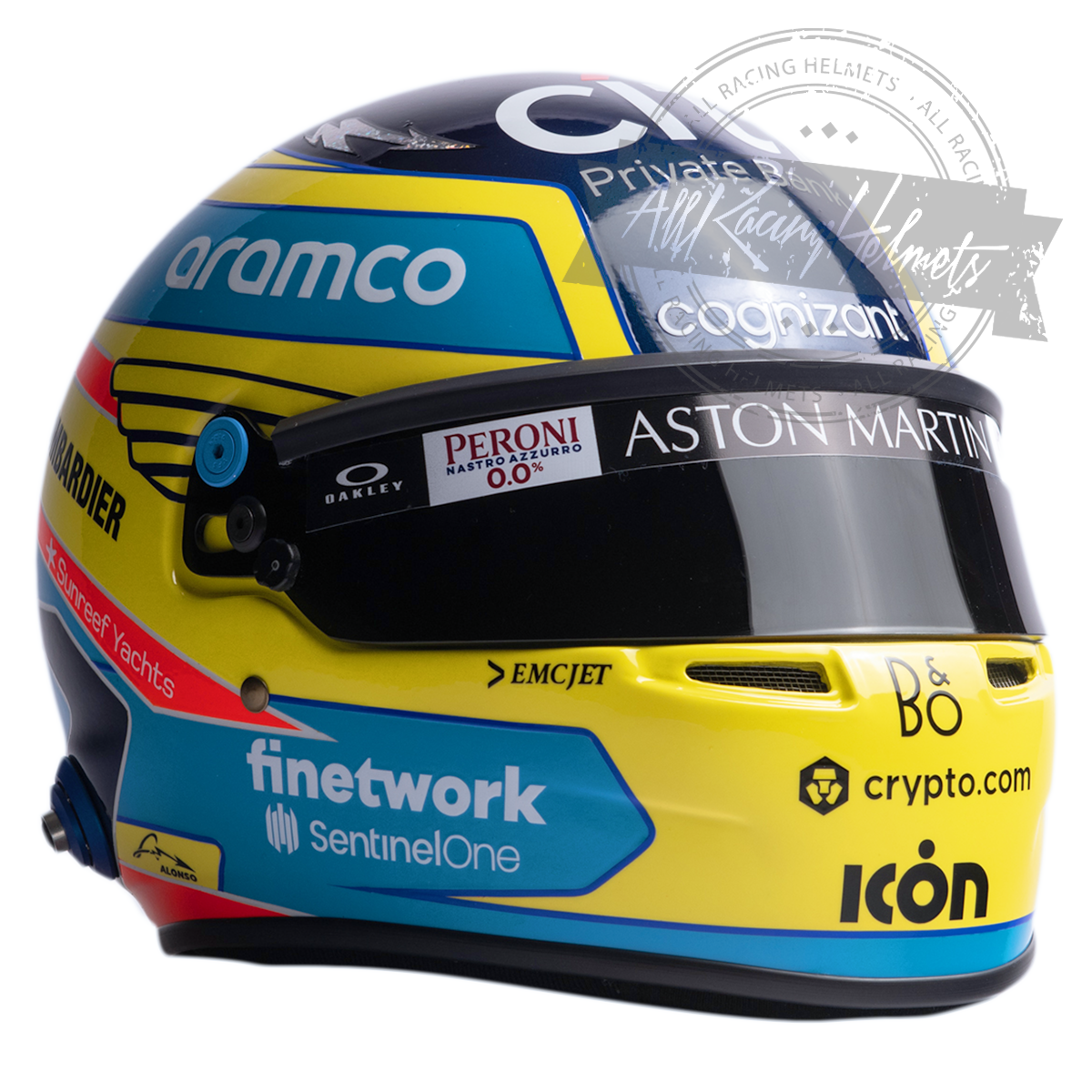 Fernando Alonso 2023 F1 Replica Helmet 1:1 Scale
