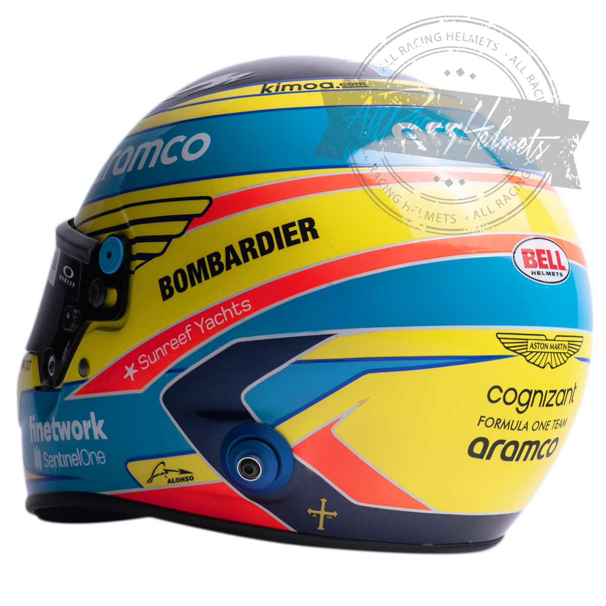Fernando Alonso 2023 F1 Replica Helmet 1:1 Scale
