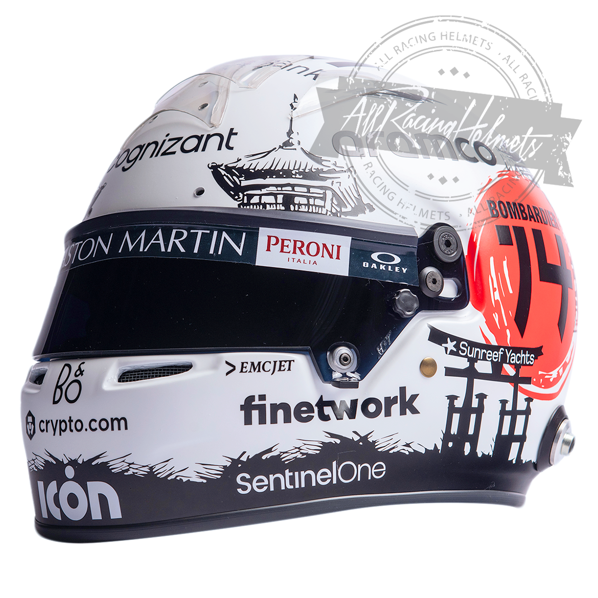 Fernando Alonso 2023 Japanese GP F1 Replica Helmet 1:1 Scale
