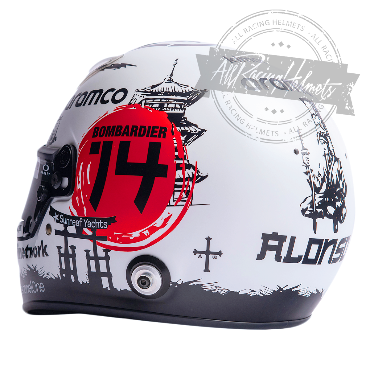 Fernando Alonso 2023 Japanese GP F1 Replica Helmet 1:1 Scale