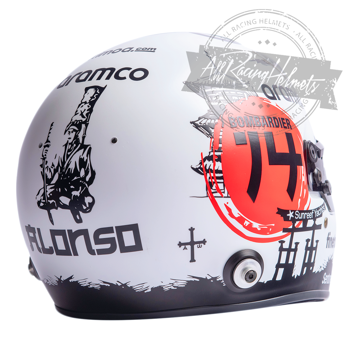 Fernando Alonso 2023 Japanese GP F1 Replica Helmet 1:1 Scale