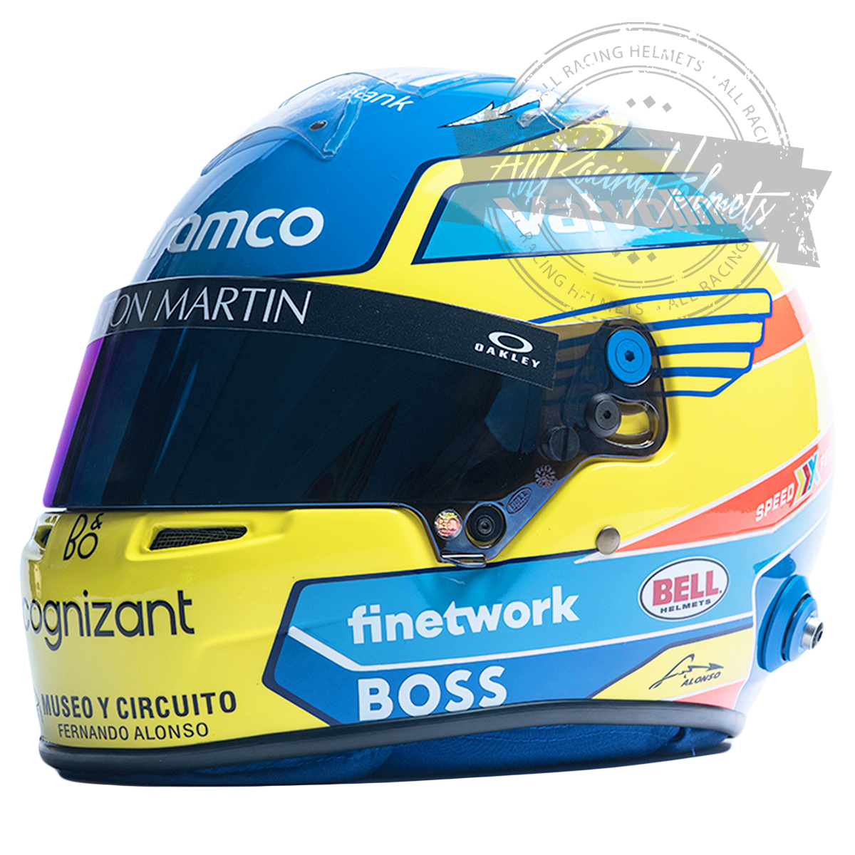 Fernando Alonso 2024 F1 Replica Helmet 1:1 Scale