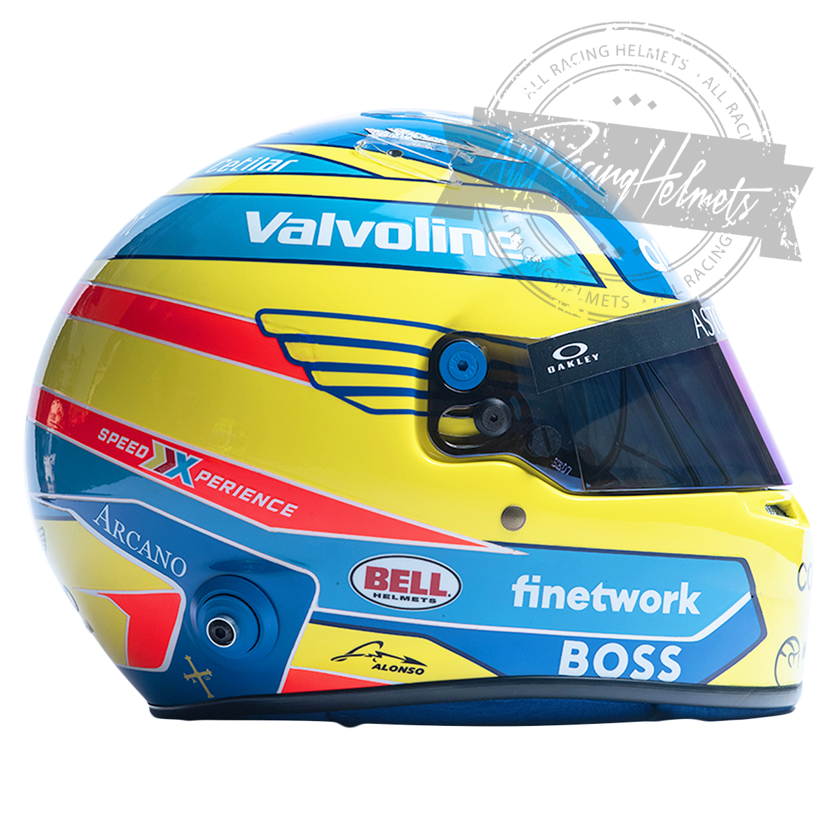 Fernando Alonso 2024 F1 Replica Helmet 1:1 Scale
