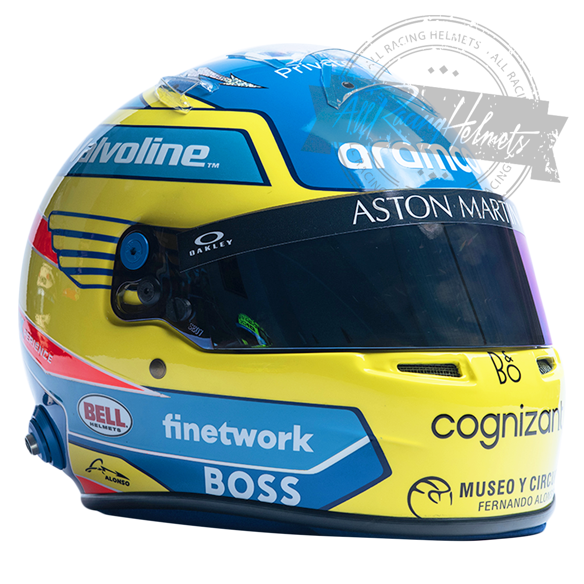 Fernando Alonso 2024 F1 Replica Helmet 1:1 Scale