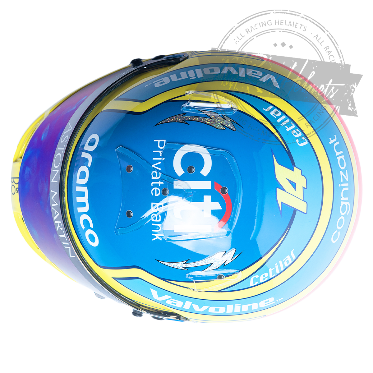 Fernando Alonso 2024 F1 Replica Helmet 1:1 Scale