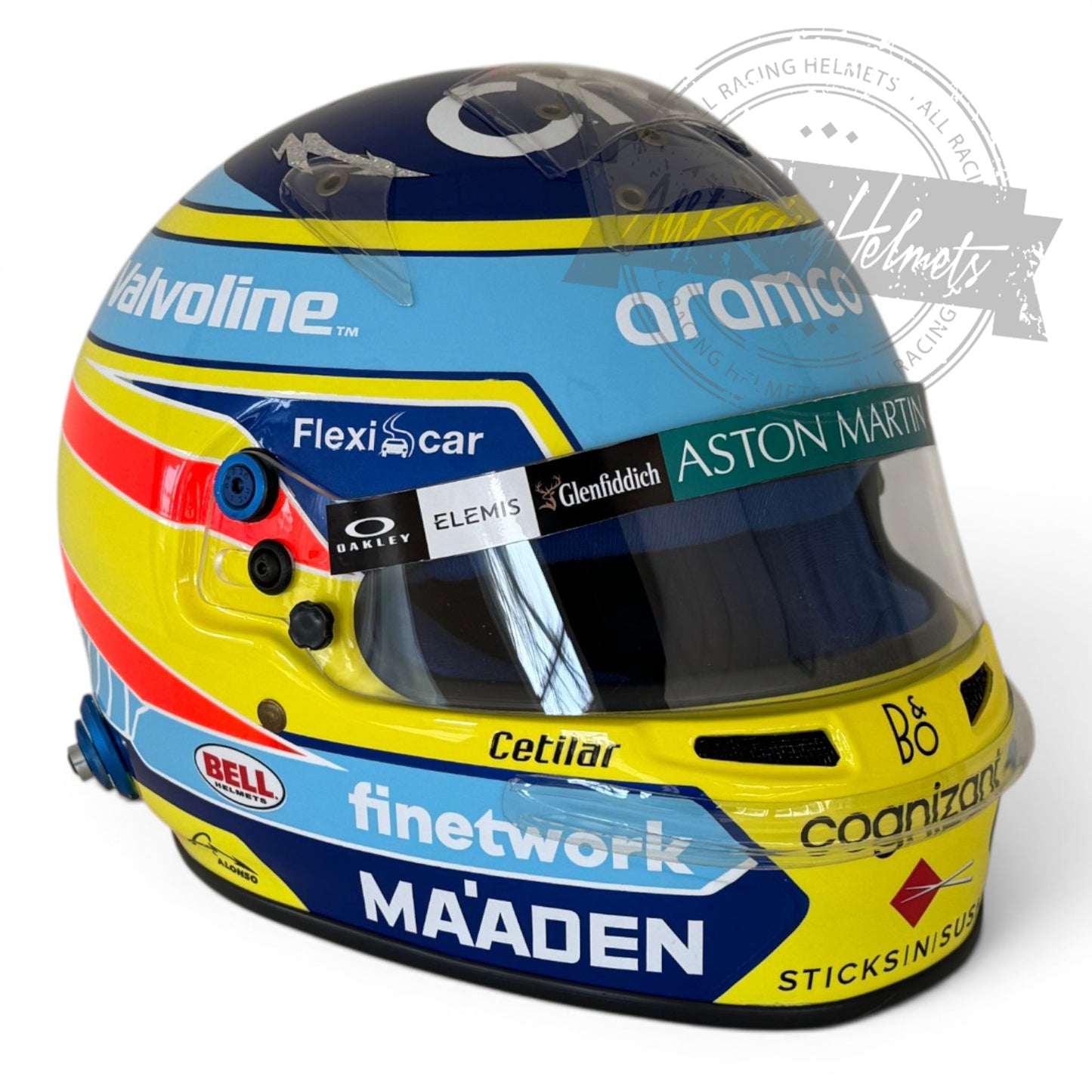 Fernando Alonso 2025 F1 Replica Helmet 1:1 Scale