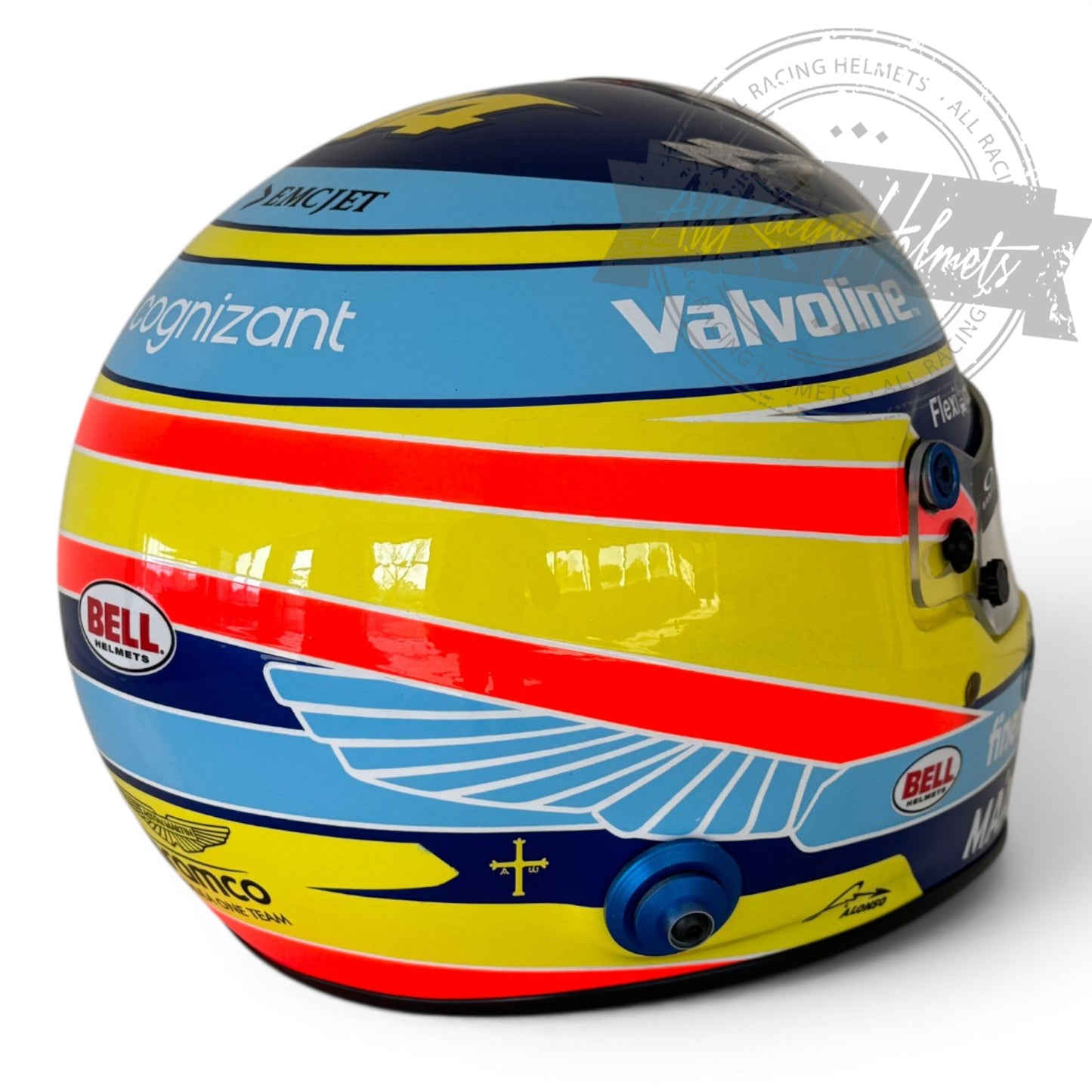 Fernando Alonso 2025 F1 Replica Helmet 1:1 Scale