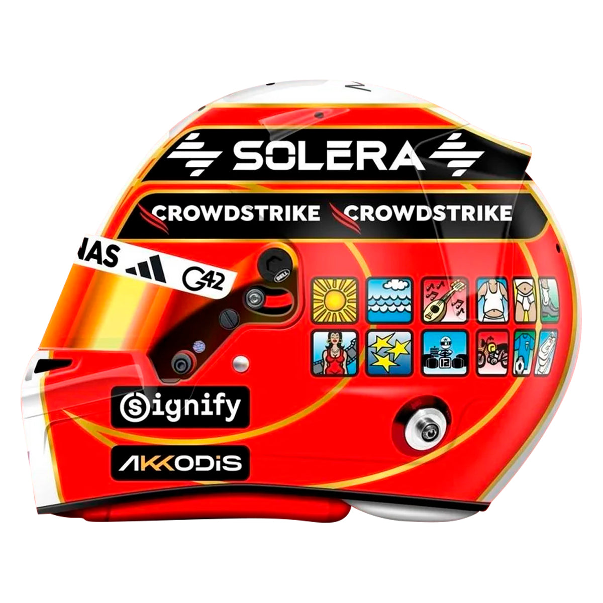 Casque Réplique Kimi Antonelli 2025 F1 Échelle 1:1