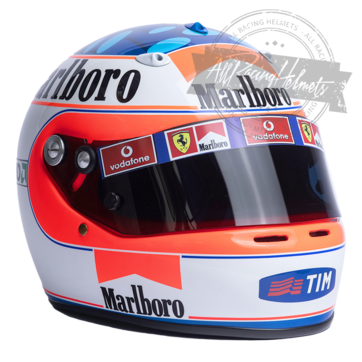 Casque F1 Réplique Rubens Barrichello 2005 Échelle 1:1