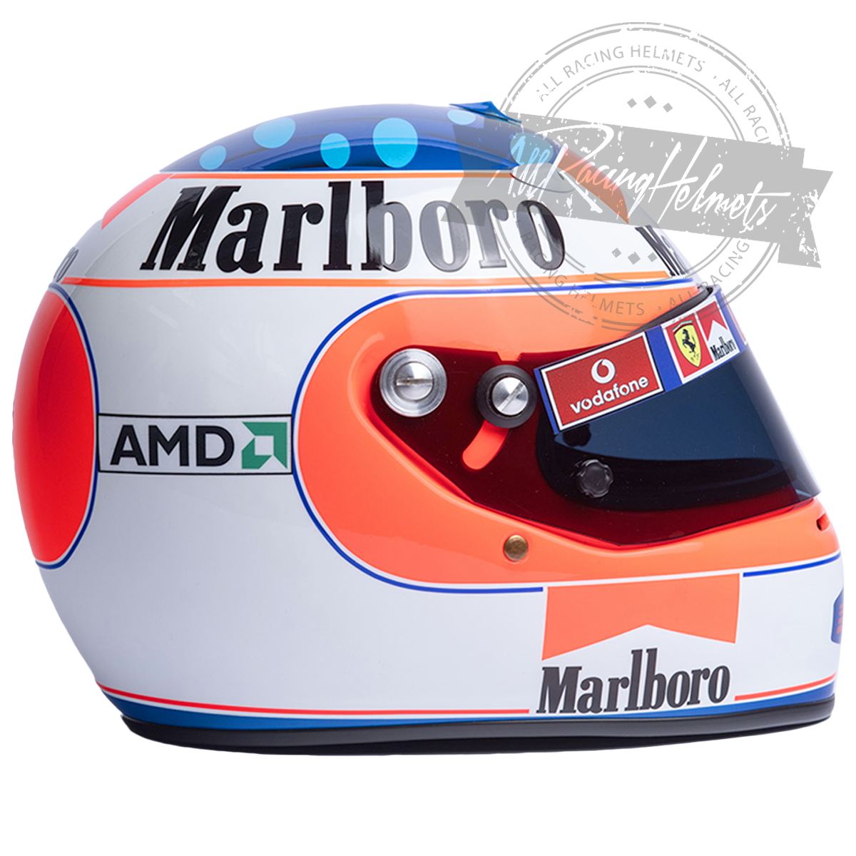 Casque F1 Réplique Rubens Barrichello 2005 Échelle 1:1