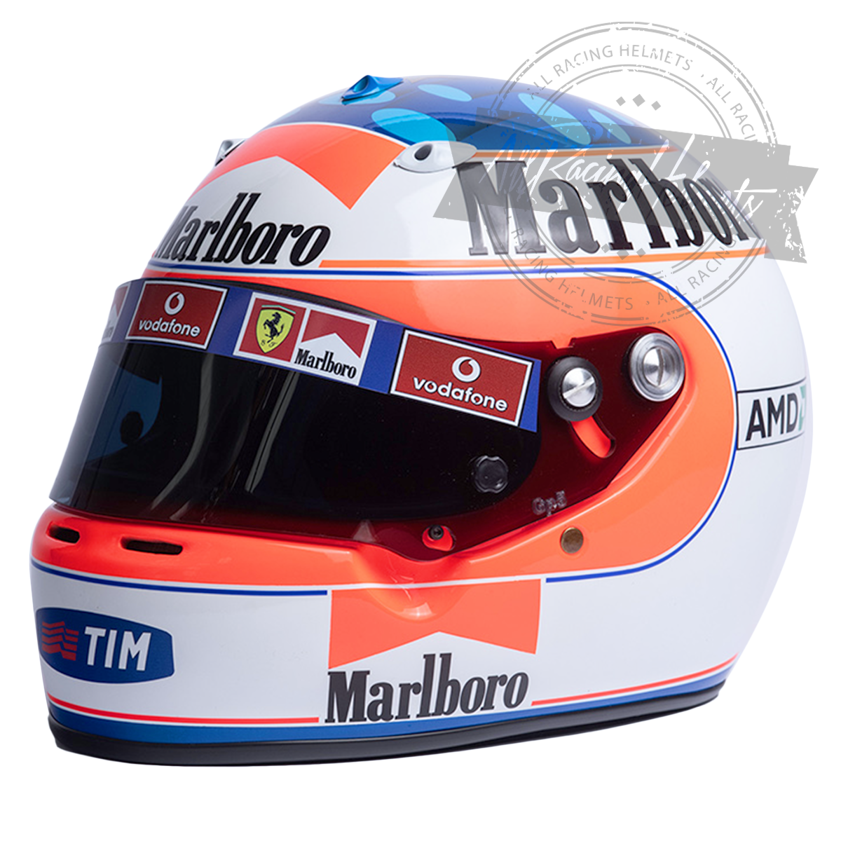 Casque F1 Réplique Rubens Barrichello 2005 Échelle 1:1