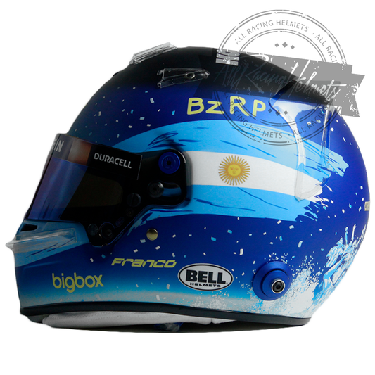 Casque Réplique F1 Franco Colapinto 2024 GP Qatar Échelle 1:1