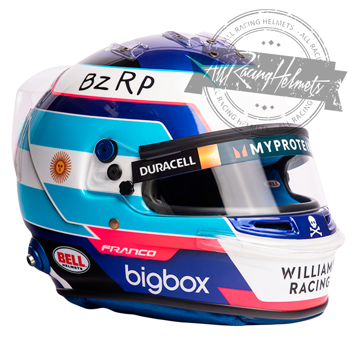 Casque Réplique Franco Colapinto 2024 F1 Échelle 1:1