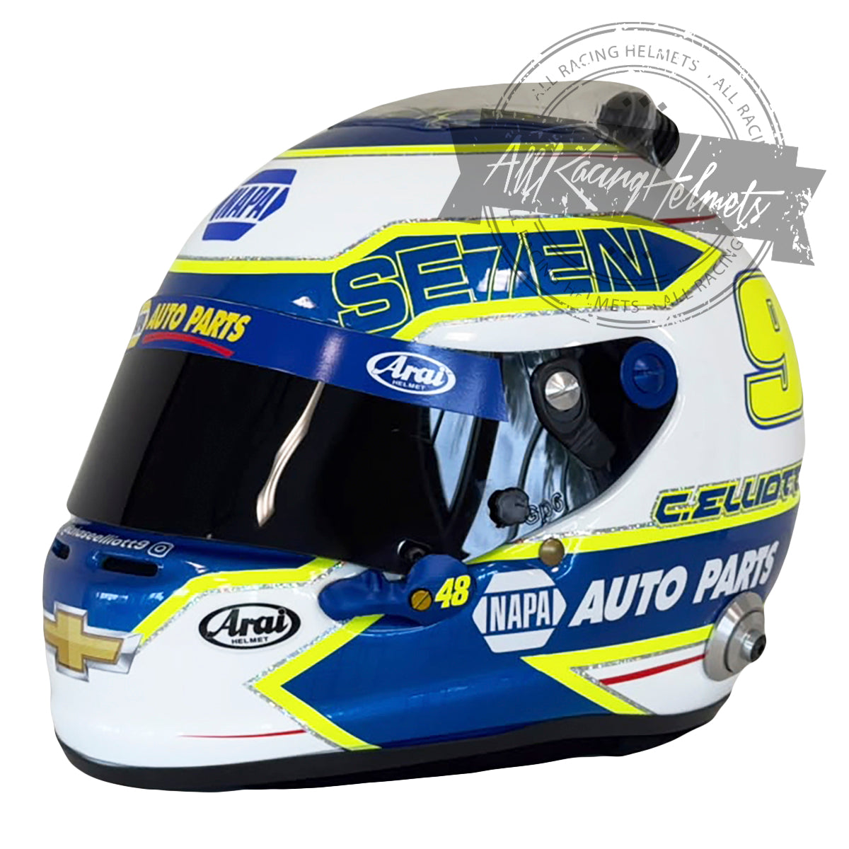 Chase Elliott #9 NASCAR 2020 Cup Series Champion Replica Helmet Scale 1:1