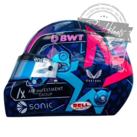 Pierre Gasly 2025 Miami GP F1 Replica Helmet Scale 1:1