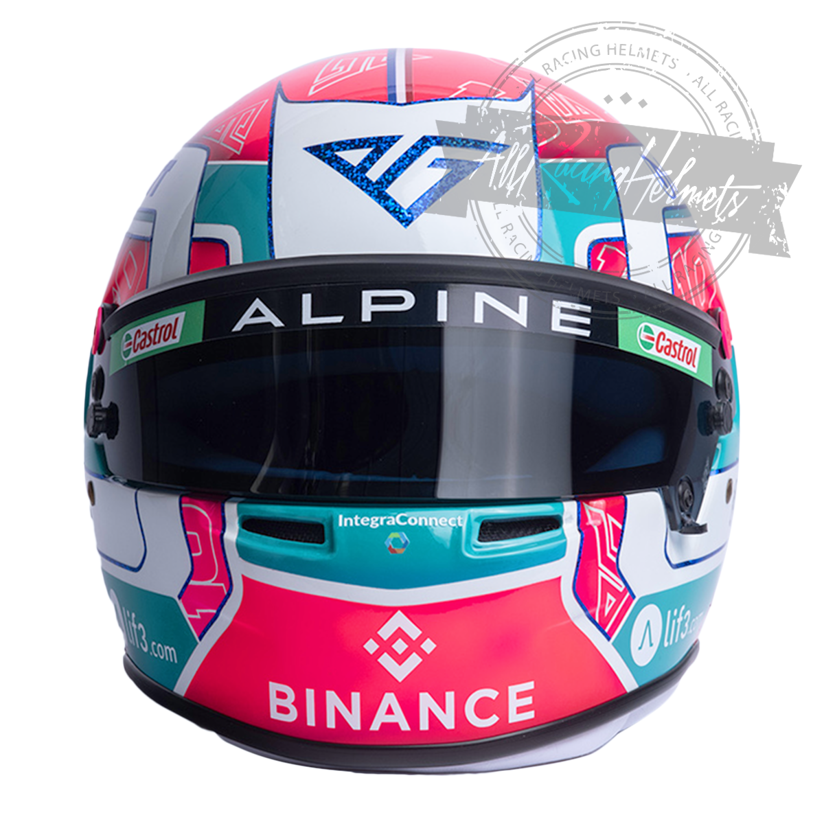 Casque réplique F1 Pierre Gasly 2023 GP Miami à l'échelle 1:1
