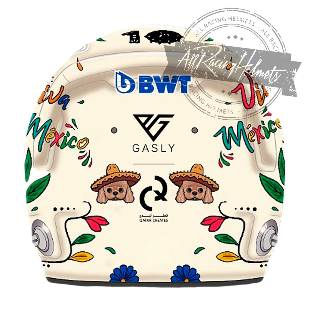 Pierre Gasly 2024 Mexico GP F1 Replica Helmet 1:1 Scale