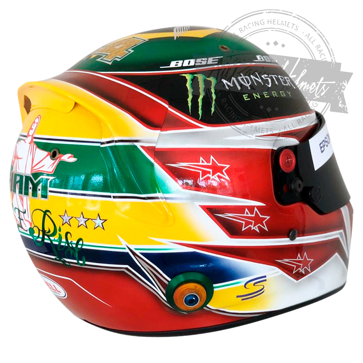 Lewis Hamilton 2019 Brazil GP F1 Replica Helmet 1:1 Scale