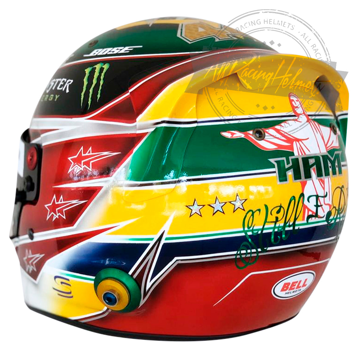 Lewis Hamilton 2019 Brazil GP F1 Replica Helmet 1:1 Scale
