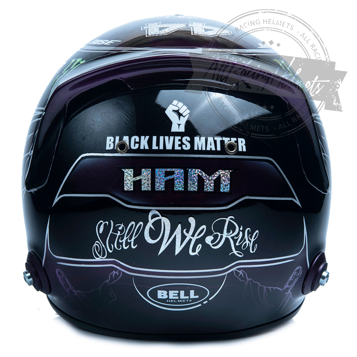 Casque réplique F1 "Black Lives Matter" de Lewis Hamilton 2020, échelle 1:1