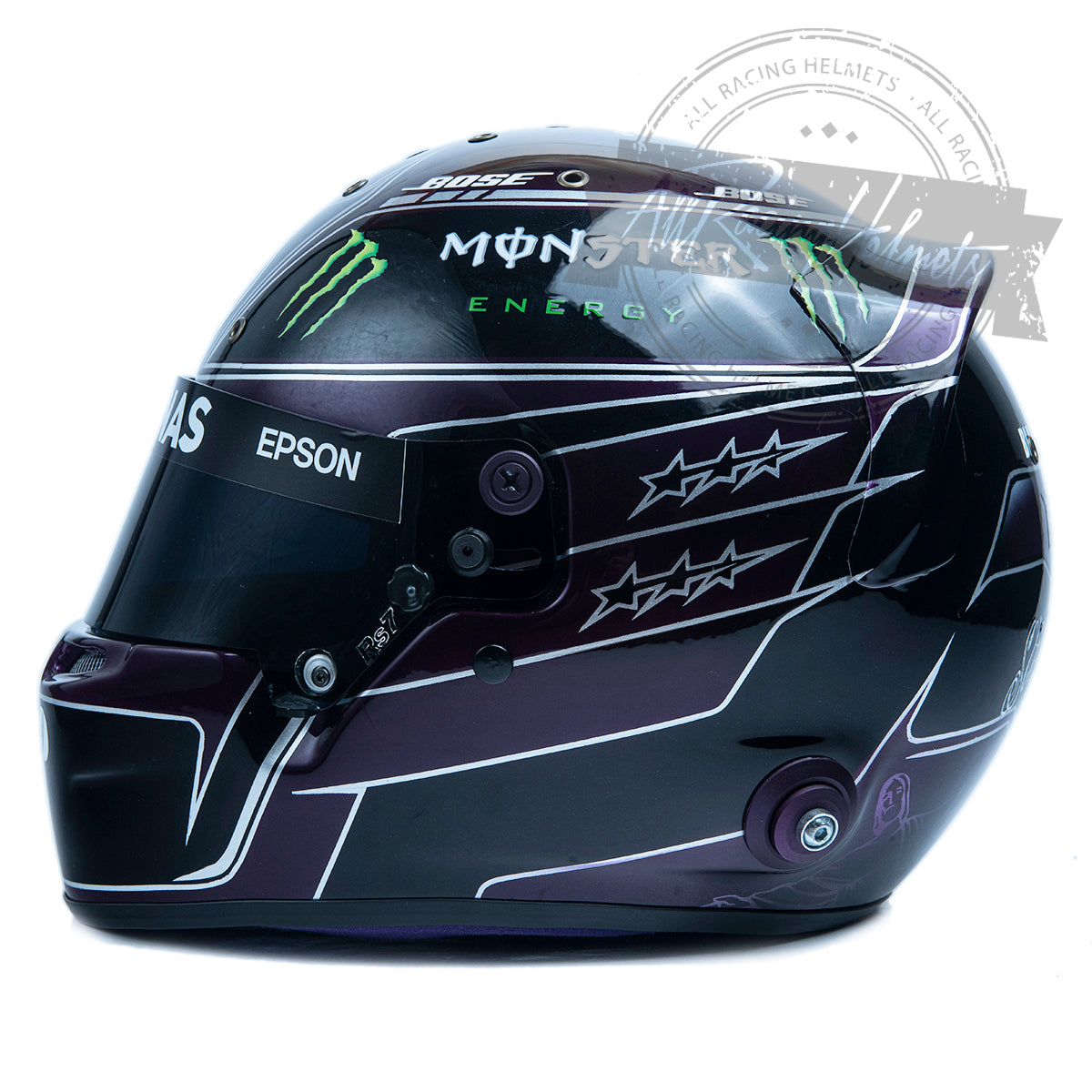 Casque réplique F1 "Black Lives Matter" de Lewis Hamilton 2020, échelle 1:1