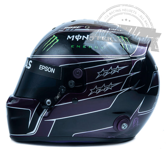 Casque réplique F1 "Black Lives Matter" de Lewis Hamilton 2020, échelle 1:1