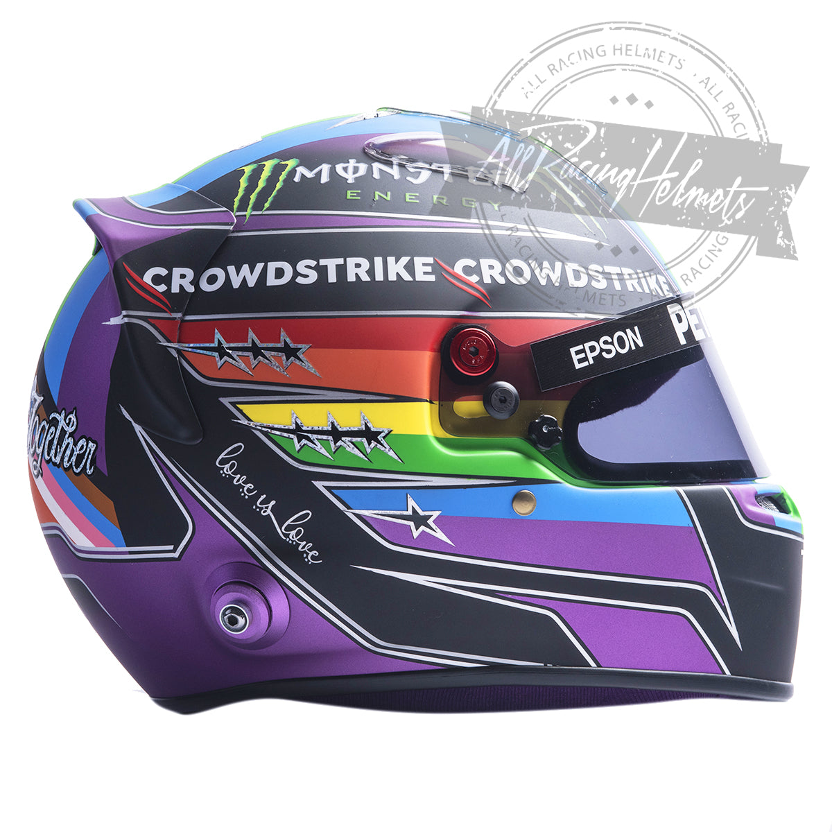 Lewis Hamilton 2021 "Rainbow" Qatar GP F1 Replica Helmet 1:1 Scale