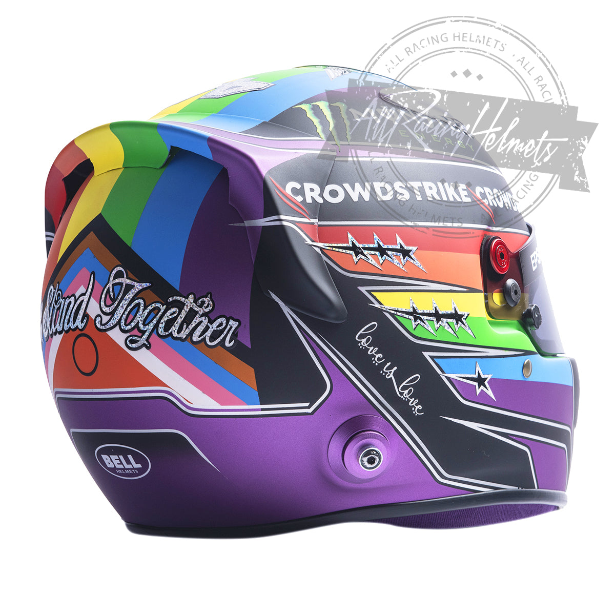 Lewis Hamilton 2021 "Rainbow" Qatar GP F1 Replica Helmet 1:1 Scale