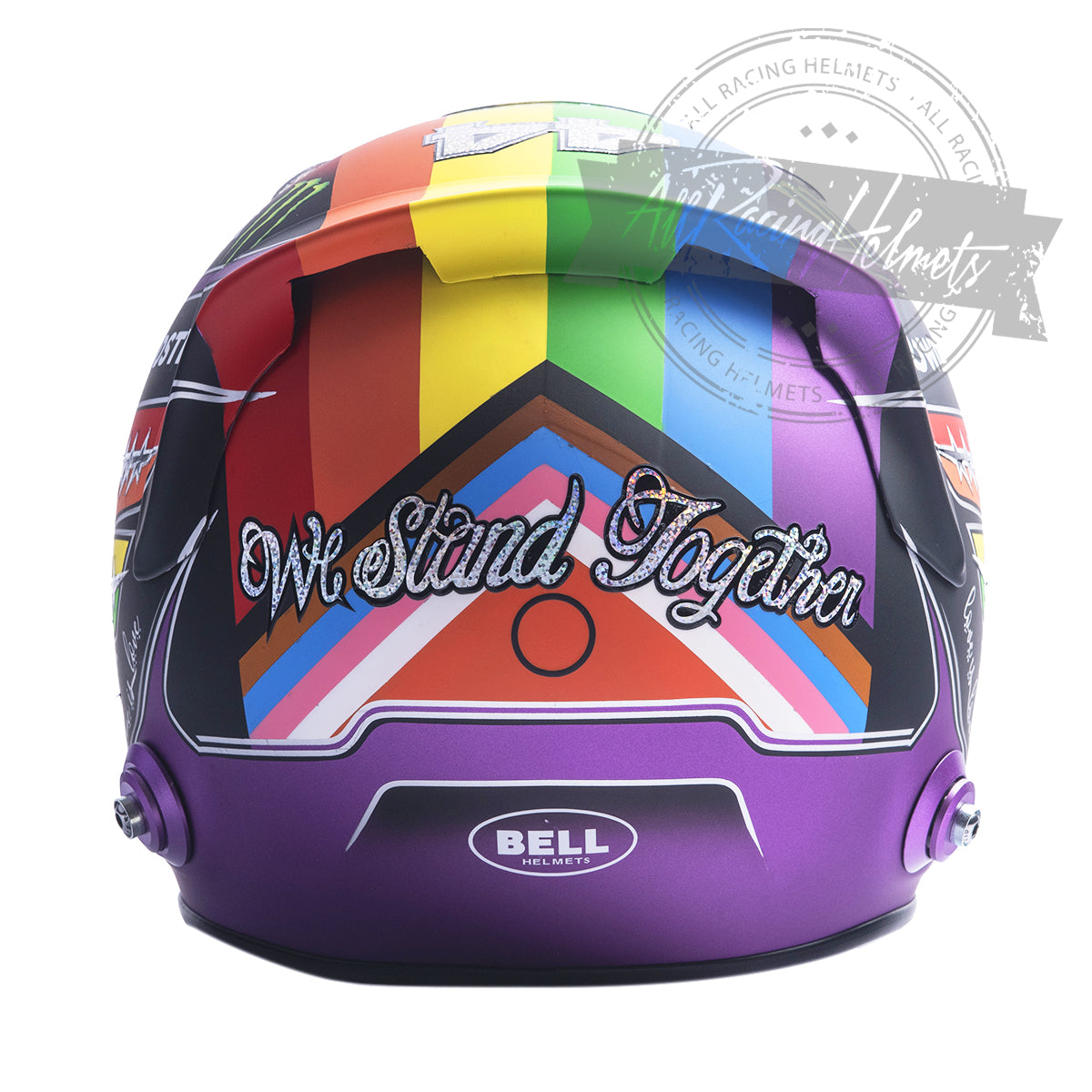 Lewis Hamilton 2021 "Rainbow" Qatar GP F1 Replica Helmet 1:1 Scale