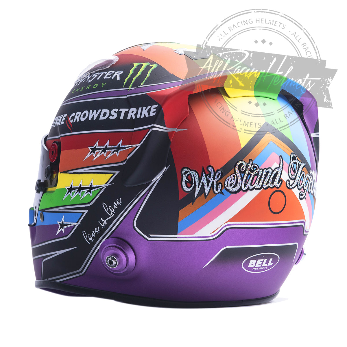 Lewis Hamilton 2021 "Rainbow" Qatar GP F1 Replica Helmet 1:1 Scale