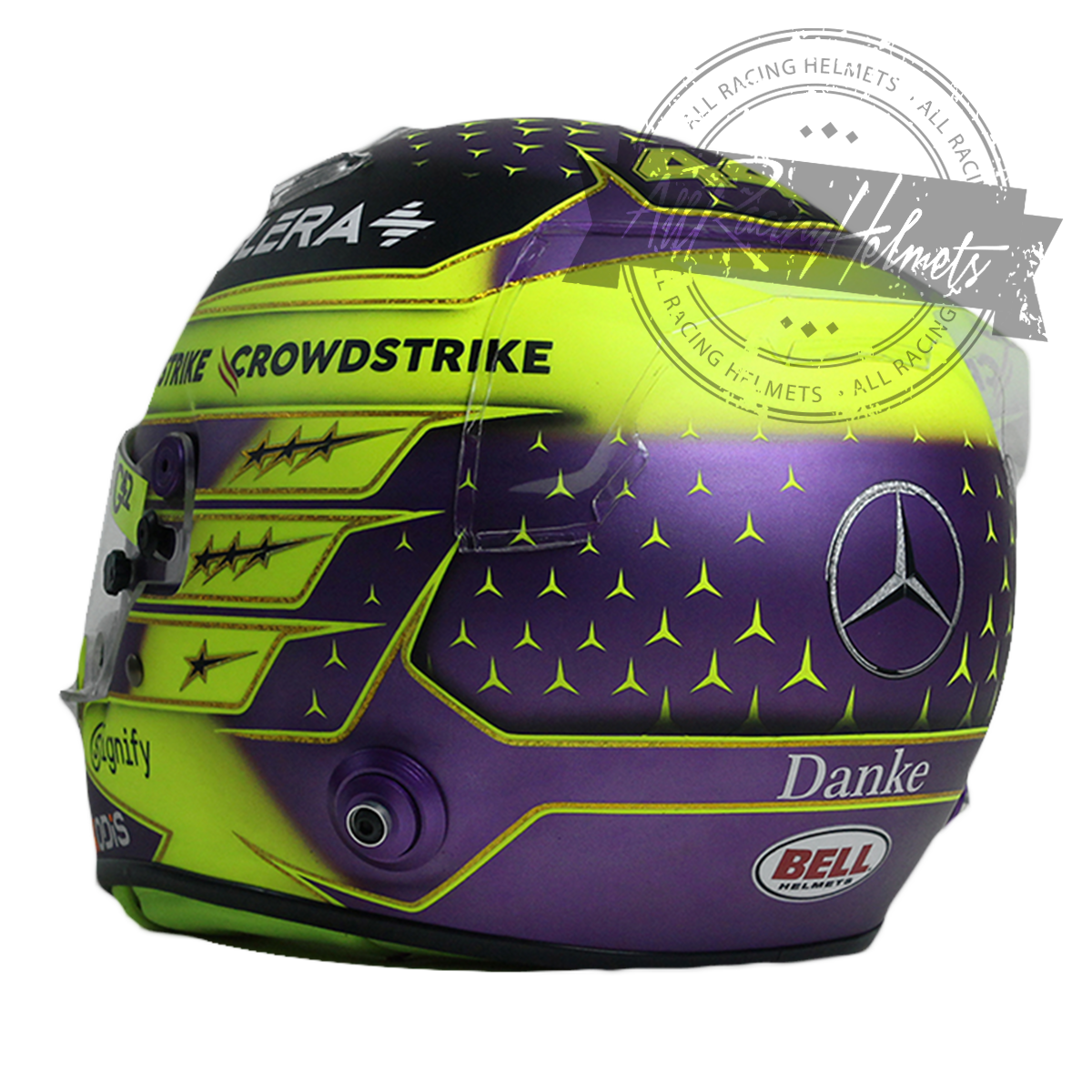 Lewis Hamilton 2024 Abu Dhabi F1 Replica Helmet 1:1 Scale