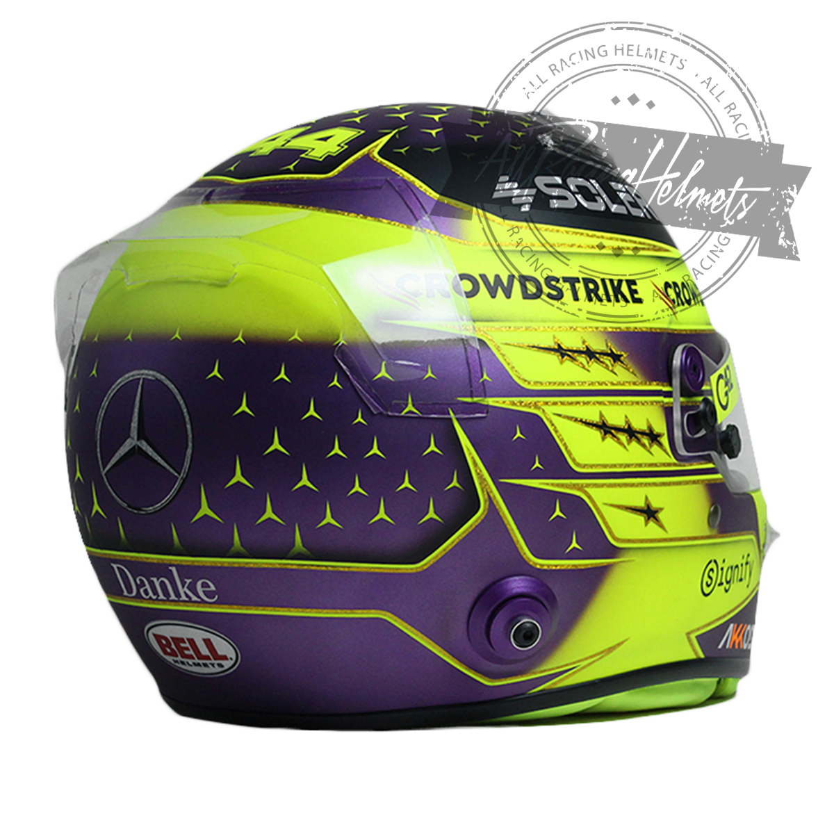 Lewis Hamilton 2024 Abu Dhabi F1 Replica Helmet 1:1 Scale
