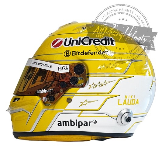 Casque réplique F1 Lewis Hamilton Grand Prix de Monza 2025 échelle 1:1