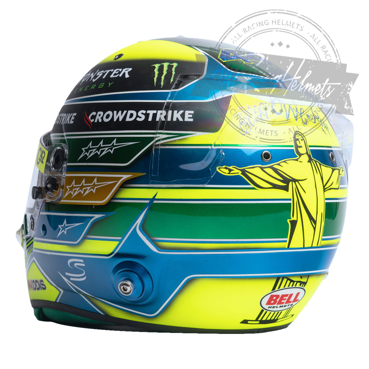 Lewis Hamilton 2023 Brazil GP F1 Replica Helmet 1:1 Scale