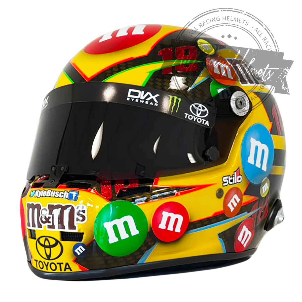 Kyle Busch Toyota #18 NASCAR Replica Helmet Scale 1:1