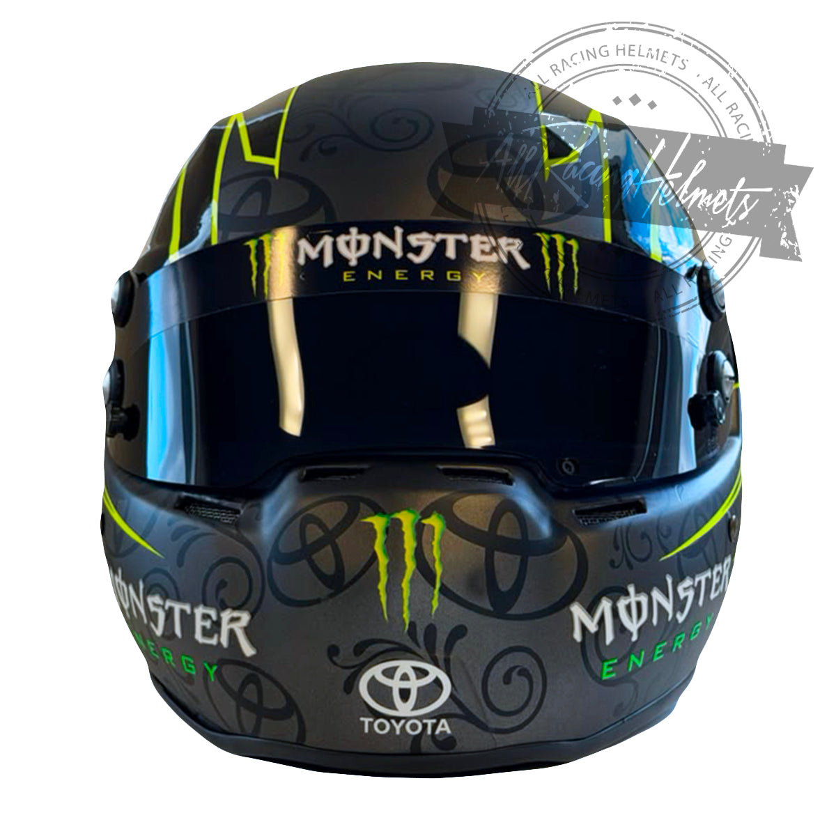 Casque réplique NASCAR Kyle Busch Toyota Monster #54 à l'échelle 1:1