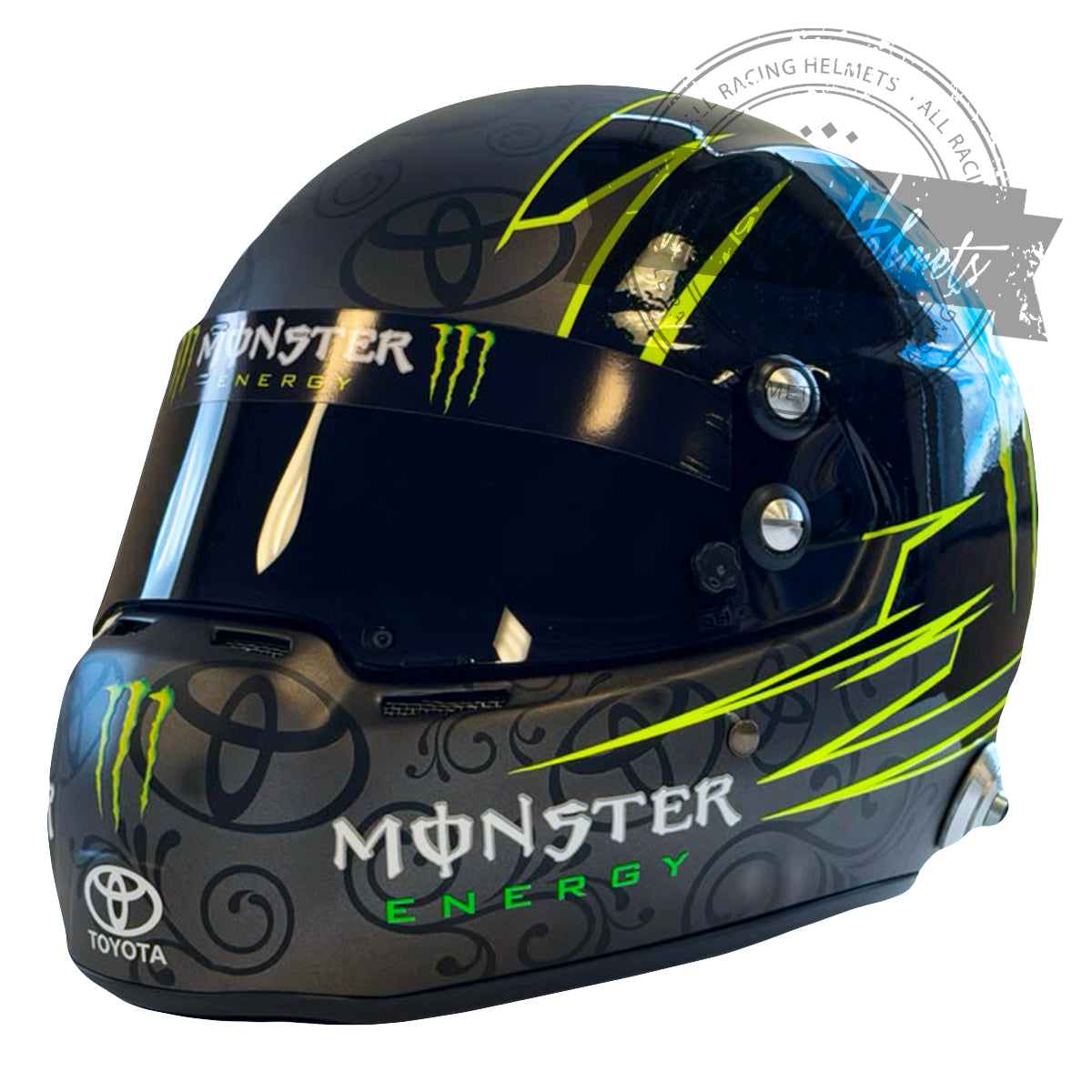 Casque réplique NASCAR Kyle Busch Toyota Monster #54 à l'échelle 1:1